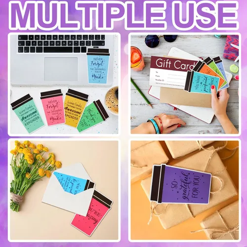 Miniatura 5 de Outus Paquete de 48 tarjetas de agradecimiento de fin de año para profesores, tazas de café, tarjetas de agradecimiento impresas con sobres