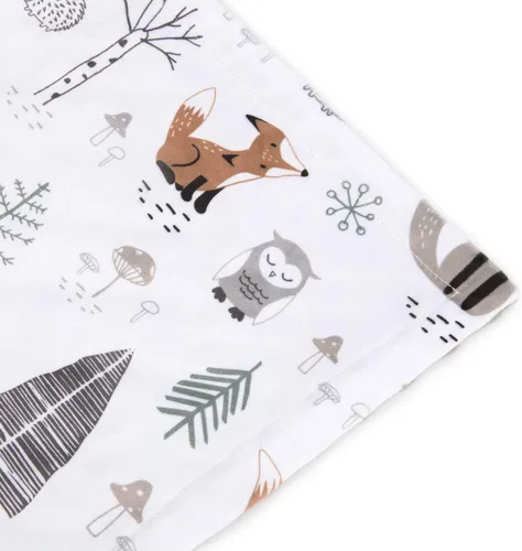 Miniatura 3 de HOMRITAR Manta de bebé para niños y niñas, manta de felpa suave de visón con respaldo punteado de doble capa para niños pequeños con zorros