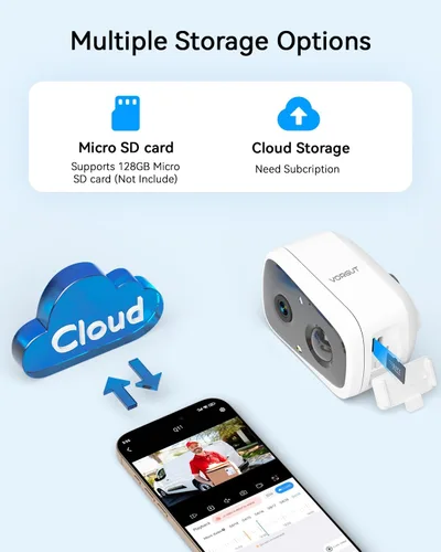 Miniatura 7 de Cámara de seguridad solar inalámbrica para exteriores, 4MP con energía solar, cámaras WiFi para vigilancia de seguridad en el hogar, WiFi 2.4G/5G