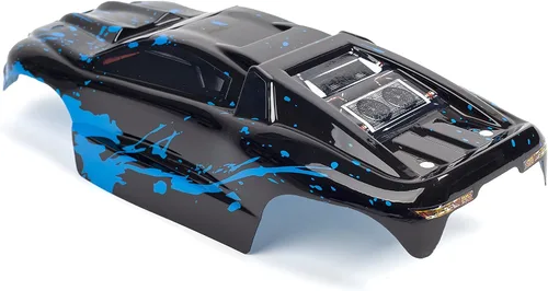 Miniatura 6 de SummitLink Cuerpo personalizado azul fangoso sobre negro estilo compatible con e-Revo Mini escala 1/16 RC coche o camión (camión no incluido)