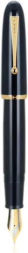 Miniatura 5 de Jinhao 9019 - Pluma estilográfica #8 de punta media, color negro con clip dorado, bolígrafo de escritura de resina de gran tamaño con convertidor