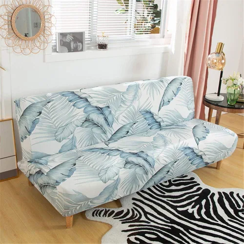 Miniatura 12 de Beacon Pet Funda estampada para futón, fundas elásticas para sofá cama, tamaño matrimonial, individual, queen, sin brazos, fundas protectoras