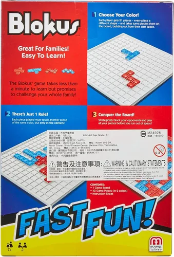 Miniatura 2 de Mattel Games Fast Fun Fmw25 Blokus