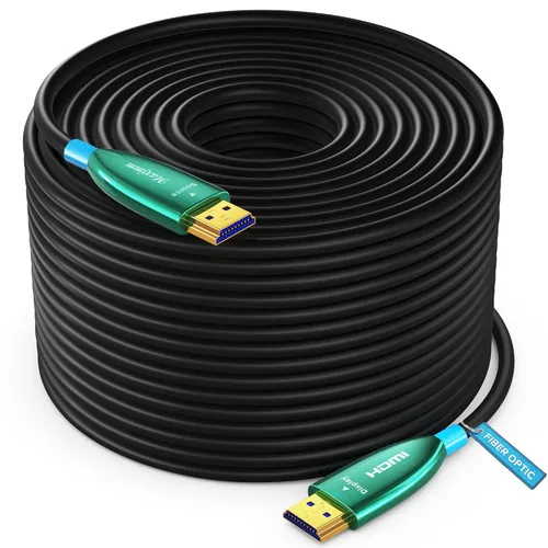 Miniatura 23 de Maximm - Cable HDMI 2.0 4K de alta velocidad (incluye clips de cable, empates y adaptador de ángulo recto) en múltiples tamaños y paquetes Azul - 1