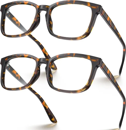 Miniatura 7 de VISOONE - Lentes cuadrados con bloqueo de luz azul y antireflejante para computadora, videojuegos; para mujeres y hombres MONTANA Transparente+azul