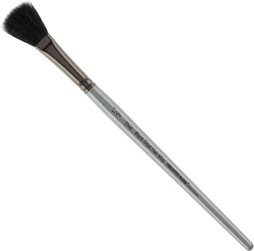 Miniatura 17 de Creative Mark Cepillo para mopa de pelo de cabra – Juego de 2, pelo de cabra natural ovalado de 1/2 pulgada para acuarela, aceite, acrílico y mezcla