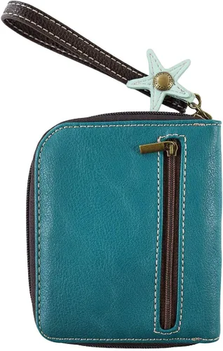 Miniatura 3 de CHALA Cartera con cremallera de sirena, azul, Azul