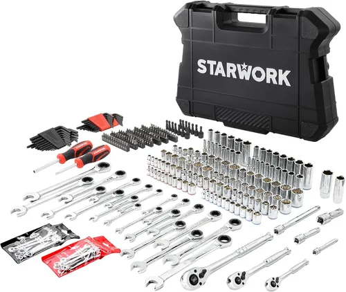 Miniatura 2 de STARWORK TRUE MECHANIC - Juego de herramientas mecánicas de 303 piezas, profesional, SAE/métrico