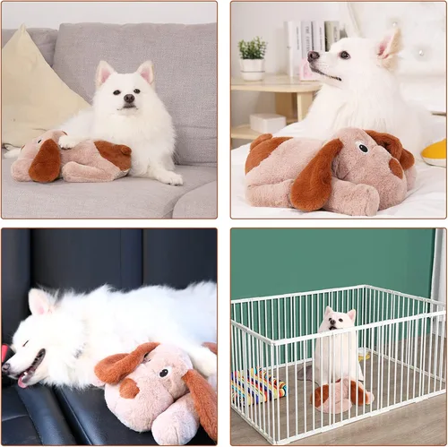 Miniatura 6 de WEOK Juguete de latido del corazón para cachorro, juguete para aliviar la ansiedad por separación, juguete para cachorros con latido del corazón