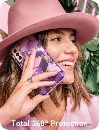 Miniatura 7 de i-Blason Funda para Samsung Galaxy S22 Plus con protector de pantalla integrado, resistente a los arañazos, delgada y elegante funda protectora