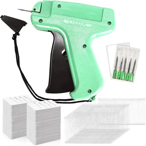 Vmiapxo Kit de máquina de etiquetas de ropa de 2506 piezas, accesorio de etiquetas de precio de ropa, pistola de etiquetado con 6 agujas de acero,