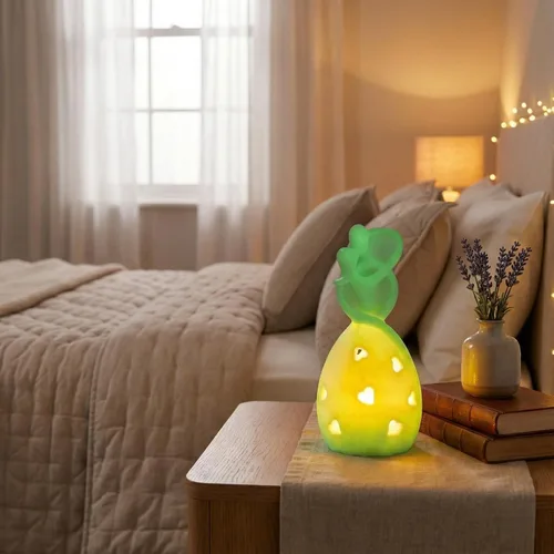 Miniatura 5 de OakiWay Regalos de boda de aniversario para pareja/ella, estatua de portavelas de amor infinito que brilla en la oscuridad con vela LED, despedida