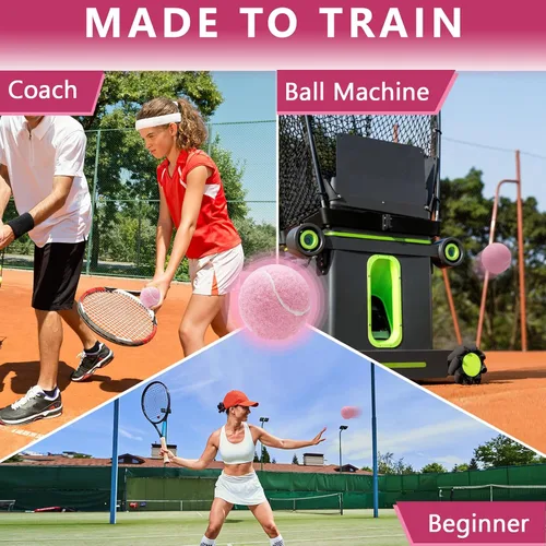 Miniatura 6 de Pelotas de tenis, paquete de 18 pelotas de entrenamiento con bolsa de malla para un fácil transporte, pelotas de práctica para perros y mascotas