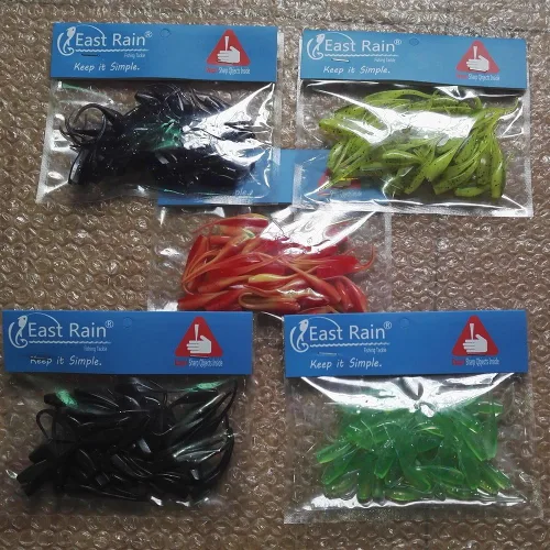 Miniatura 7 de Coloridos cebos suaves de renacuajo (PVC/1.97 pulgadas/0.04 onzas/50 unidades de paquete/5 opciones de colores)