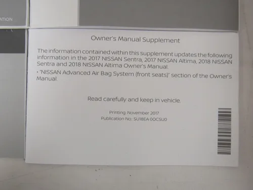 Miniatura 8 de 2018 Nissan Altima Sedan Owners Manual