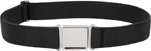 Miniatura 28 de JASGOOD Cinturón magnético ajustable para niños y niñas, cinturón elástico con hebilla magnética fácil para niñas de regreso a la escuela