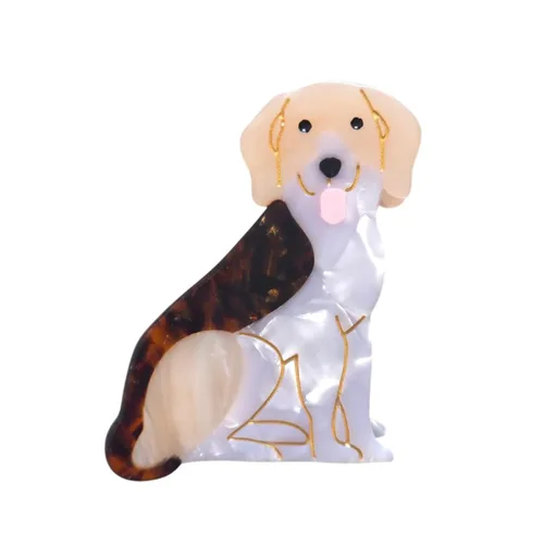 Pinzas para el pelo de Beagle, pequeñas pinzas de garra para niñas, pinzas de acetato para mujeres (S15)