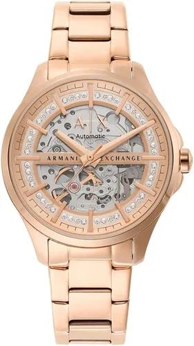 Miniatura 2 de Armani Exchange - Reloj de vestir de acero inoxidable con tres manos para mujer, Oro rosa automático, Reloj automático