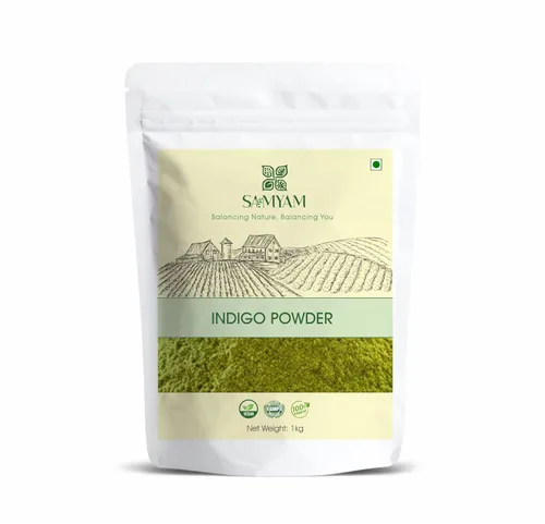Miniatura 7 de SAMYAM Polvo índigo natural - 200g (7 oz) Tinte natural para el cabello, libre de químicos y PPD