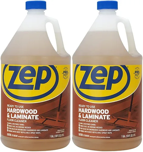 Miniatura 6 de Zep ZUHLF128 - Limpiador industrial para pisos de madera dura y laminado, 1 galón, elimina manchas, manchas y rozaduras. Limpia y restaura el brillo