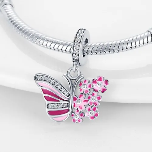 Miniatura 102 de LNQOBU Happy Life - Colgante para pulseras de abalorios, plata de ley 925 para mujer (con un espaciador de cuentas)