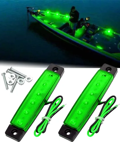 Miniatura 13 de Shangyuan Luces marinas para barco, luces interiores LED utilitarias para cubierta de cortesía, luz de cabina de popa de popa de 12 V, luces marinas