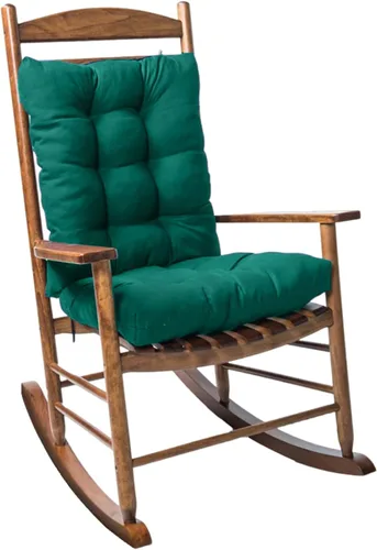 Miniatura 15 de Cojines para silla mecedora para interiores y exteriores, paquete de 1, cojines para sillas de patio, cojines de asiento de respaldo alto para Negro