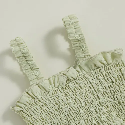 Miniatura 5 de Mameluco con estampado de margaritas y diadema con estampado de margaritas para bebé, mameluco floral, ropa de verano para bebés
