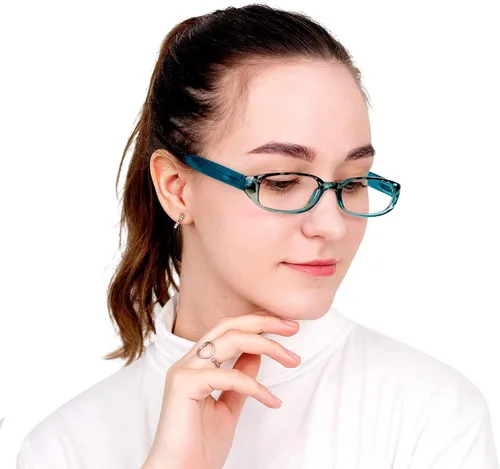 Miniatura 4 de 4 pares de lentes para lectura con bloqueo de luz azul para mujeres y hombres azul (4key001_blue)