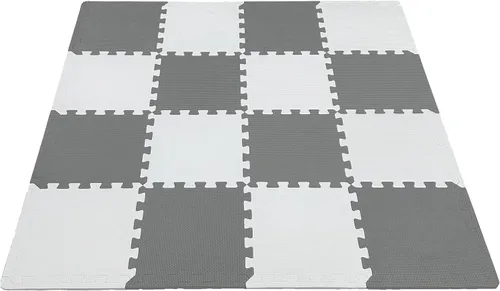 Miniatura 3 de Tapete de juego de espuma de 18 piezas, azulejos entrelazados, azulejos de espuma para piso, tapetes de juego de rompecabezas, tapetes de gimnasio