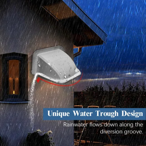 Miniatura 4 de OOSSXX Cámara de seguridad universal Sun Rain Cover Shield Cover Shield para cámara de vigilancia Techo protector para domo/Bullet cámara exterior