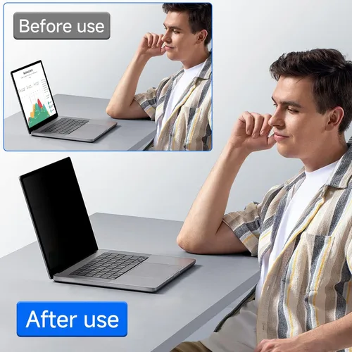 Miniatura 4 de ZOEGAA Pantalla de privacidad de 4 vías de 360° para laptop de 14 pulgadas 16:10, ese tamaño de pantalla es de 11.9 pulgadas de ancho y 7.4 pulgadas