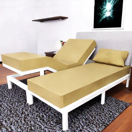 Miniatura 63 de Top Split King - Juego de sábanas para cama ajustable, 4 piezas con bolsillos profundos, sábanas de microfibra de doble cepillado, sábana bajera