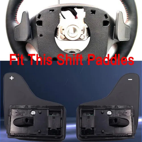 Miniatura 4 de DOUKI Pegatinas de cambio de volante de coche, para KIA K3 CERATO Forte Koup SX 2015 2016 Cadenza Ceed Pro GT SW 2013 2014 Paddle Shift