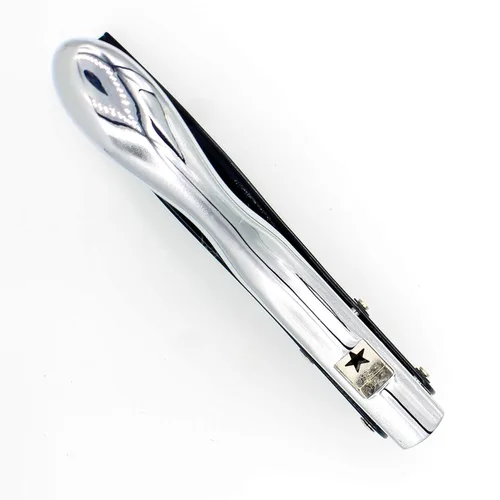 Miniatura 3 de Perforadora de mano de 1/4 de pulgada y 0.236 in en forma de estrella de metal plateado resistente de un solo agujero para tarjetas