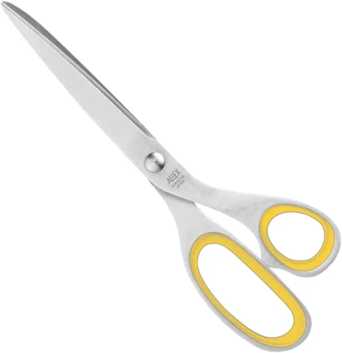 Miniatura 13 de ALLEX Tijeras japonesas de oficina de 7.8 pulgadas – Tijeras multiusos extra grandes para escritorio, hogar y uso escolar, diseño de acero 7.8" (Xl)