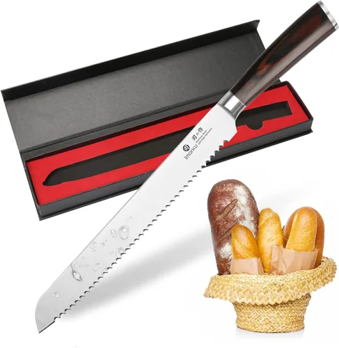 Miniatura 19 de imarku Cuchillo de Brisket, Cuchillo de Trinchar y Cortar Ultra Afilado de 12 Pulgadas para Brisket, BBQ, Pavo, Jamón, Costillas y Carne Asada, Hoja