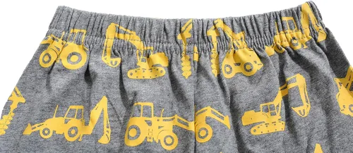 Miniatura 13 de Little Hand Pijamas para niños pequeños, Monster Truck 100% algodón, dinosaurio para niños, 2 piezas, ropa de dormir, conjuntos de ropa de dormir