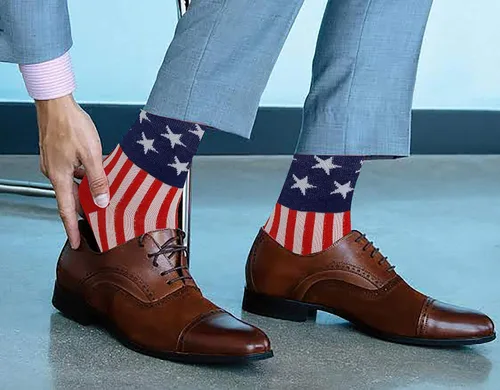 Miniatura 4 de Different Touch Calcetines de vestir de diseño de moda coloridos para hombres 10-13