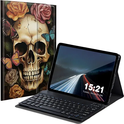 Miniatura 30 de Funda de teclado para Samsung Galaxy Tab S6 Lite 2022/2020, Galaxy Tab S6 Lite SM-P610/P613/P615/P619 con teclado Bluetooth inalámbrico desmontable