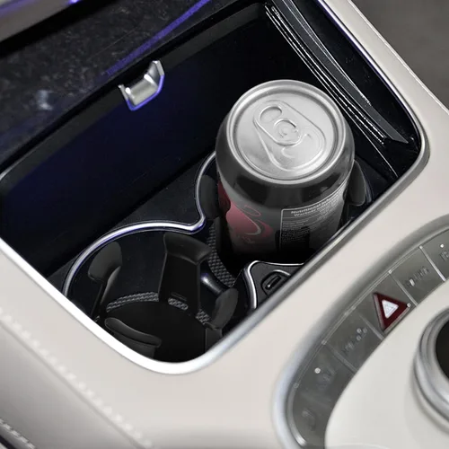Miniatura 7 de 2 piezas de inserto para portavasos de coche, inserto para portavasos de coche 2026 mejorado con brazo de sujeción adaptable, portavasos