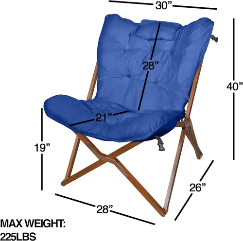 Miniatura 3 de Zenithen Silla plegable de mariposa de madera portátil para interiores, perfecta para leer, estudiar, jugar, adecuada para dormitorios, dormitorios