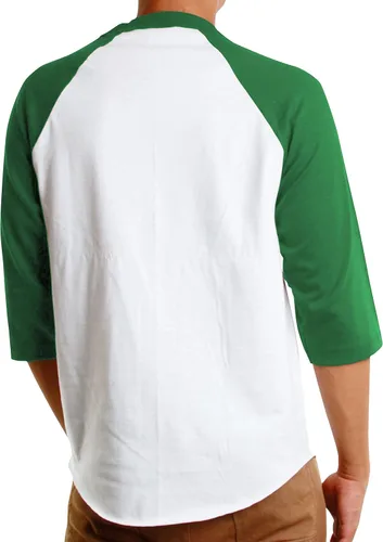 Miniatura 3 de Hat and Beyond Camisetas de béisbol raglán para hombre, manga 34, casual, de algodón, S-3XL, 1KSA0001