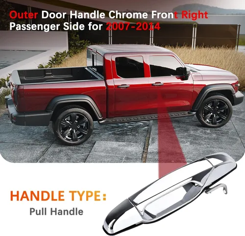 Miniatura 6 de FAERSI 4 piezas de manija exterior exterior de la puerta delantera y trasera del lado del conductor y del pasajero reemplazos para Cadillac Escalade
