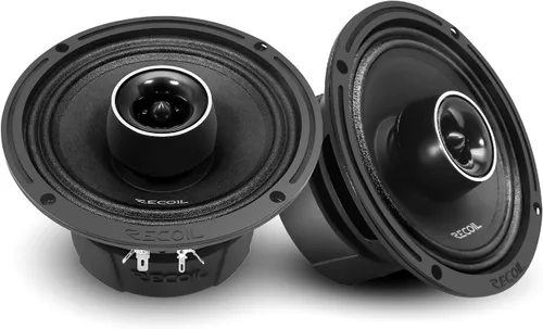 RECOIL MX65 - Altavoces coaxiales de rango medio de audio profesional de 2 vías de 6.5 pulgadas con tweeters de bala incorporados, 560 vatios máximo