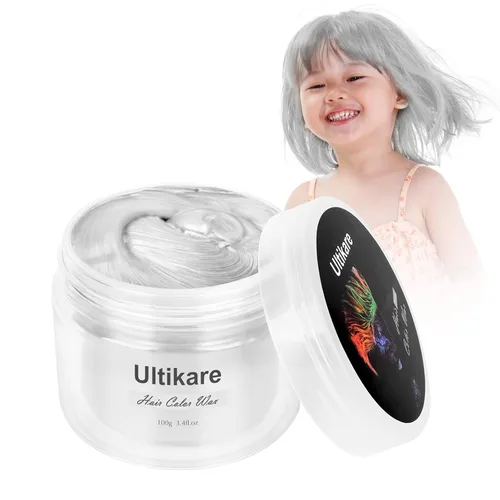 Miniatura 19 de Color de cabello temporal para niños, Ultikare cera para el cabello lavable, cera de tiza natural, crema de barro de arcilla para peinado DIY