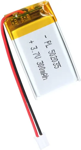 Miniatura 17 de 652030 Batería Lipo de 3.7V 350mAh 652030 Cargable Paquete de Batería de Polímero de Litio con Conector JST PH2.0mm para Dispositivo Electrónico