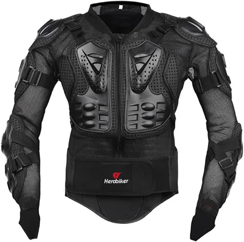 HEROBIKER - Chaqueta de armadura completa para motocicleta, protección para la columna y el pecho, equipo de motocross, protector para motocicleta,