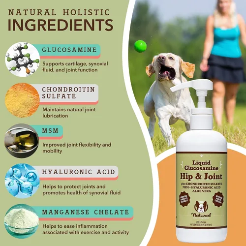 Miniatura 3 de Natural Dog Company Paquete para Articulaciones, Piel y Pelaje Saludables para Perros, Incluye (1) Botella de Aceite para Piel y Pelaje Natural Dog