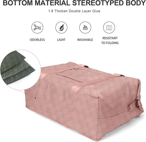 Miniatura 6 de Bolsas de viaje para mujer, bolso de mano para fin de semana para mujer, A-3-pink Con Neceser